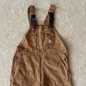 Carhartt Women’s Bib Overalls, Carhartt Gold, W’s Small Short